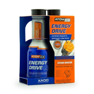 ATOMEX Energy Drive (Diesel) — підсилювач потужності дизельного двигуна балон 250 мл Присадка в авто Присадка 22750 фото