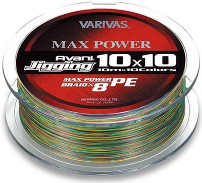 Шнур Varivas New Avani Jigging 10x10 Max Power PE 200m (multicolor) #0.6/0.128mm 14.5lb/6,5kg XD_21356094 фото