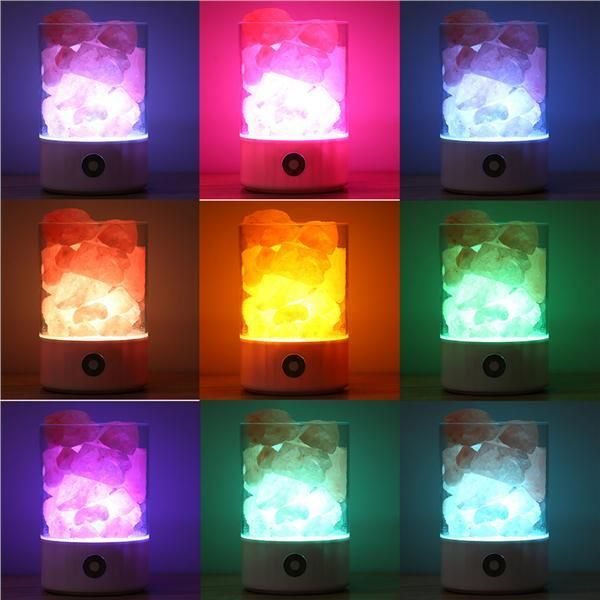 Соляний світильник Doctor-101 Arish з функцією нічника на 7 кольорів підсвітки та гімалайською сіллю 36662 фото