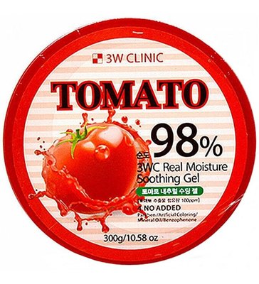 Багатофункціональний гель для обличчя й тіла 3W CLINIC Tomato Moisture Soothing Gel 98%, 300 г 36695 фото