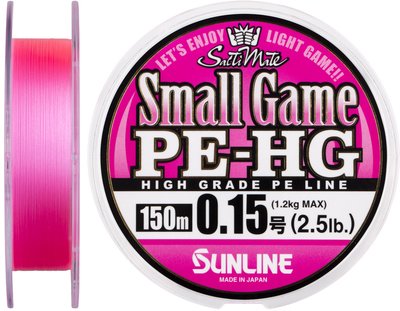Шнур Sunline Small Game PE-HG 150м #0.15 2.5 LB 1.2 кг Шнур для риболовлі Шнур риболовецький XD_16580879 фото