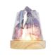 Компактна соляна лампа Doctor-101 Agata. Сольовий світильник нічник із гімалайською сіллю та фіолетовим кварцом. 36674 фото 1