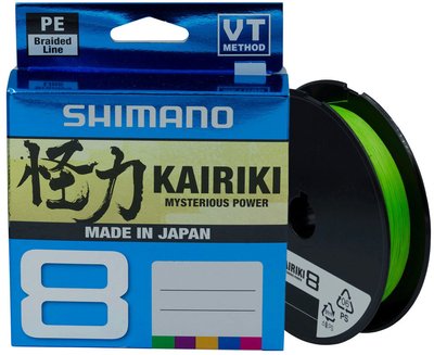 Шнур Shimano Kairiki 8 PE (Mantis Green) 150m 0.23mm 22.5kg XD_22669696 фото