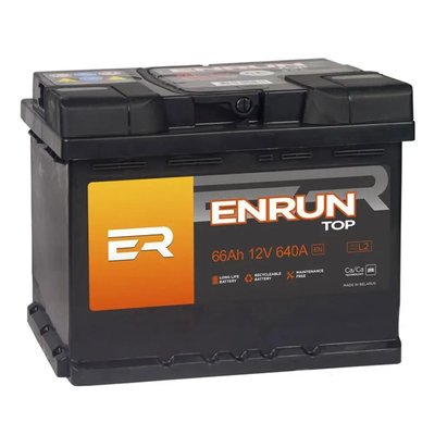Акумулятор ENRUN 66А +l (L2) (640 пуск) 29235 фото