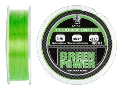 Волосінь Smart Green Power Fluorine 300m 0.25mm 6.1kg Волосінь риболовецька Волосінь для риболовлі XD_13003072 фото