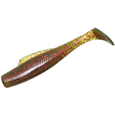 Плаваючий силікон ZMAN Minnowz 3" 6pc #Rootbeer/Chartreuse Tail (GMIN-240PK6) Силіконова приманка для риболовлі Силіконові рибки 22968 фото