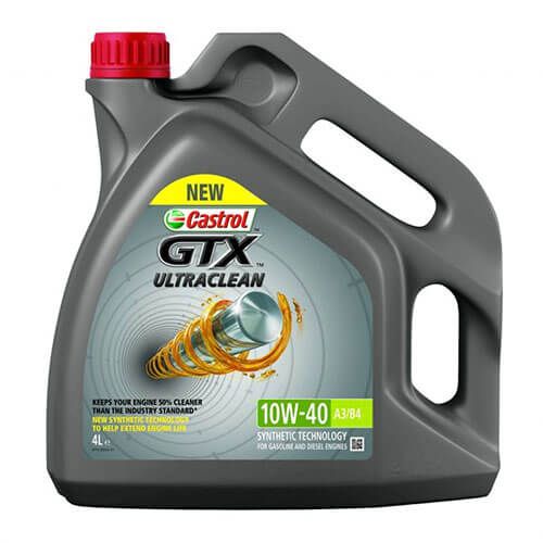 Моторне масло Castrol GTX UltraClean 10w40 (10w-40, 10 w 40, 10в40) 4л SL/CF A3/B4 00251948 фото