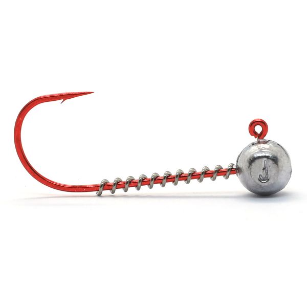 Джигголівка Jigger Fudo Red AB Jig 3/0 4gr (5шт/уп) (JHH-FURD3/0-4) Джиг головка рибальська 2161847 фото