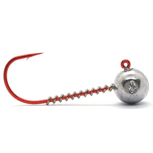 Джигголівка Jigger Fudo Red AB Jig 3/0 4gr (5шт/уп) (JHH-FURD3/0-4) Джиг головка рибальська 2161847 фото