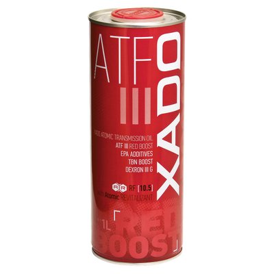 Трансмиссионное масло XADO Atomic Oil ATF III RED BOOST жерстяна банка 1 л xad4 фото