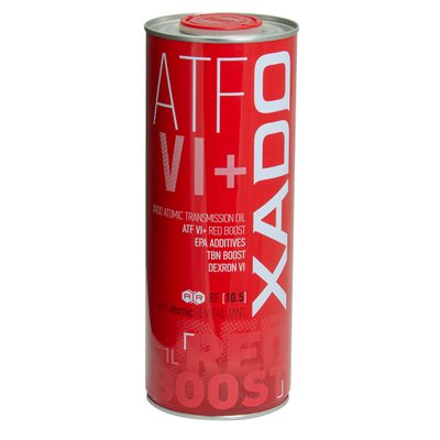 Трансмиссионное масло XADO Atomic Oil ATF VI+ RED BOOST жерстяна банка 1 л xad3 фото