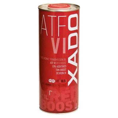 Трансмиссионное масло XADO Atomic Oil ATF VI RED BOOST жерстяна банка 1 л xad5 фото