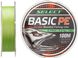 Шнур Select Basic PE Light Green 100m 0.08mm 8lb/4kg Шнур для риболовлі Шнур риболовецький XD_18702746 фото