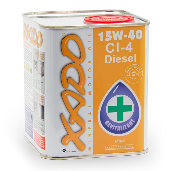 Мінеральна олива XADO Atomic Oil 15W-40 CI-4 Diesel жерстяна банка 1 л xad107 фото