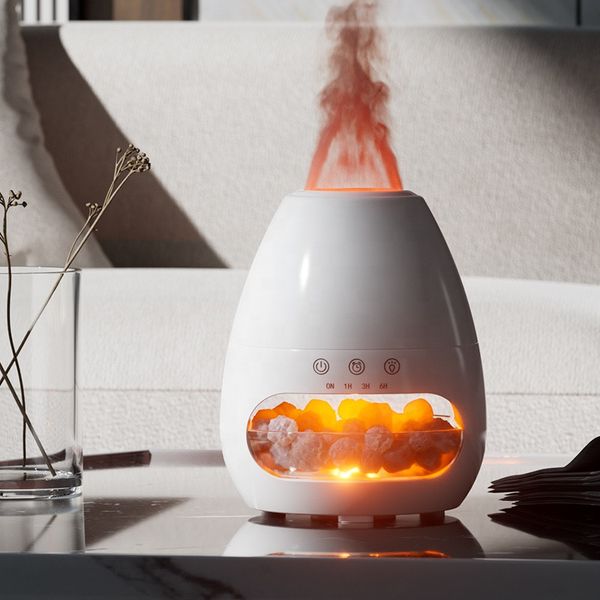 Соляна лампа зі зволожувачем повітря й підсвіткою "ефект вогню" Doctor-101 Firestone GL-2312 фото