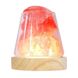 Компактная солевая лампа Doctor-101 Agata. Солевой светильник ночник с гималайской солью и красным кварцем GL-6747-r фото 1