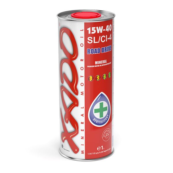 Мінеральна олива XADO Atomic Oil 15W-40 SL/CI-4 жерстяна банка 1 л xad128 фото