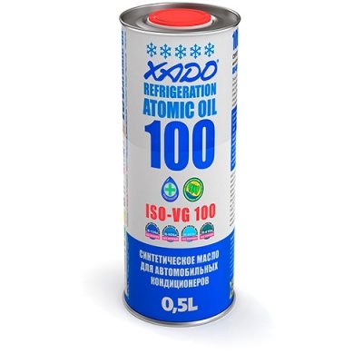 Синтетична олива XADO Refrigeration Oil 100 жерстяна банка 0,5 л xad162 фото