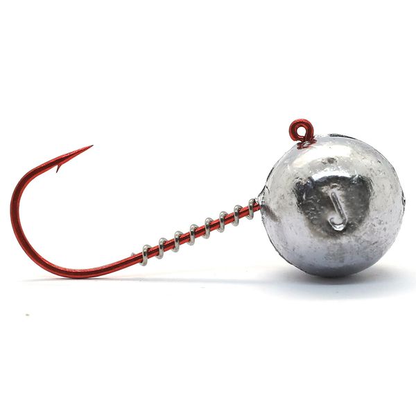 Джигголівка Jigger Fudo Red AB Jig 3/0 18gr (5шт/уп) (JHH-FURD3/0-18) Джиг головка рибальська 2161840 фото