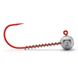 Джигголівка Jigger Fudo Red AB Jig 3/0 18gr (5шт/уп) (JHH-FURD3/0-18) Джиг головка рибальська 2161840 фото 4